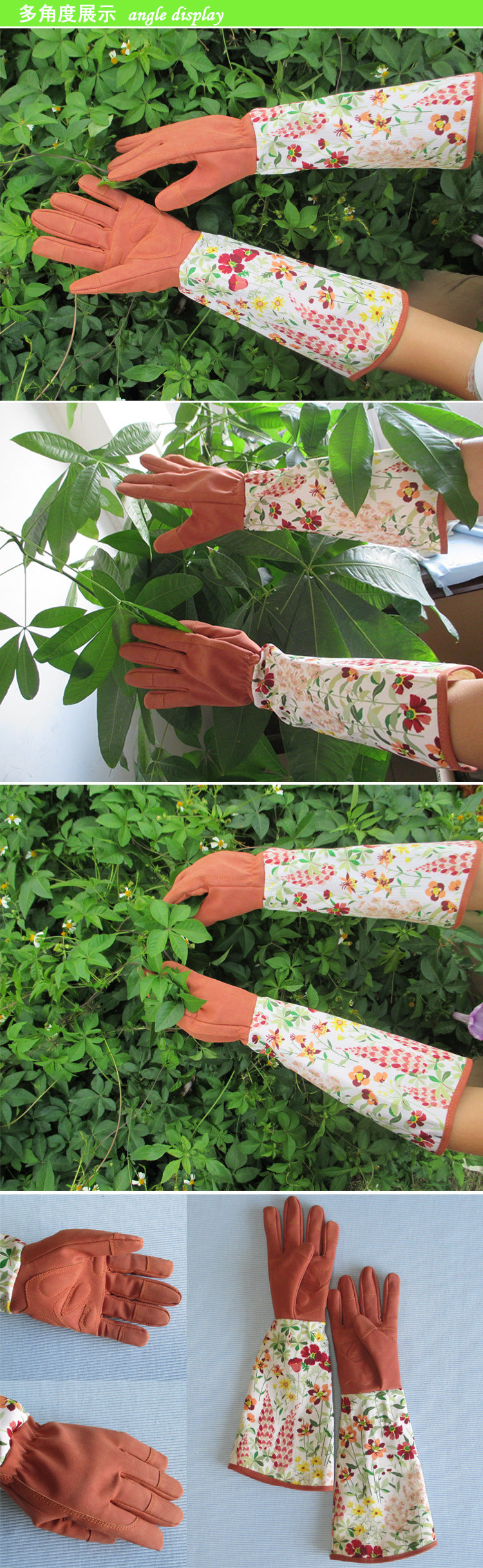 # Long-Sleeve, Puncture-Proof Gardening Gloves