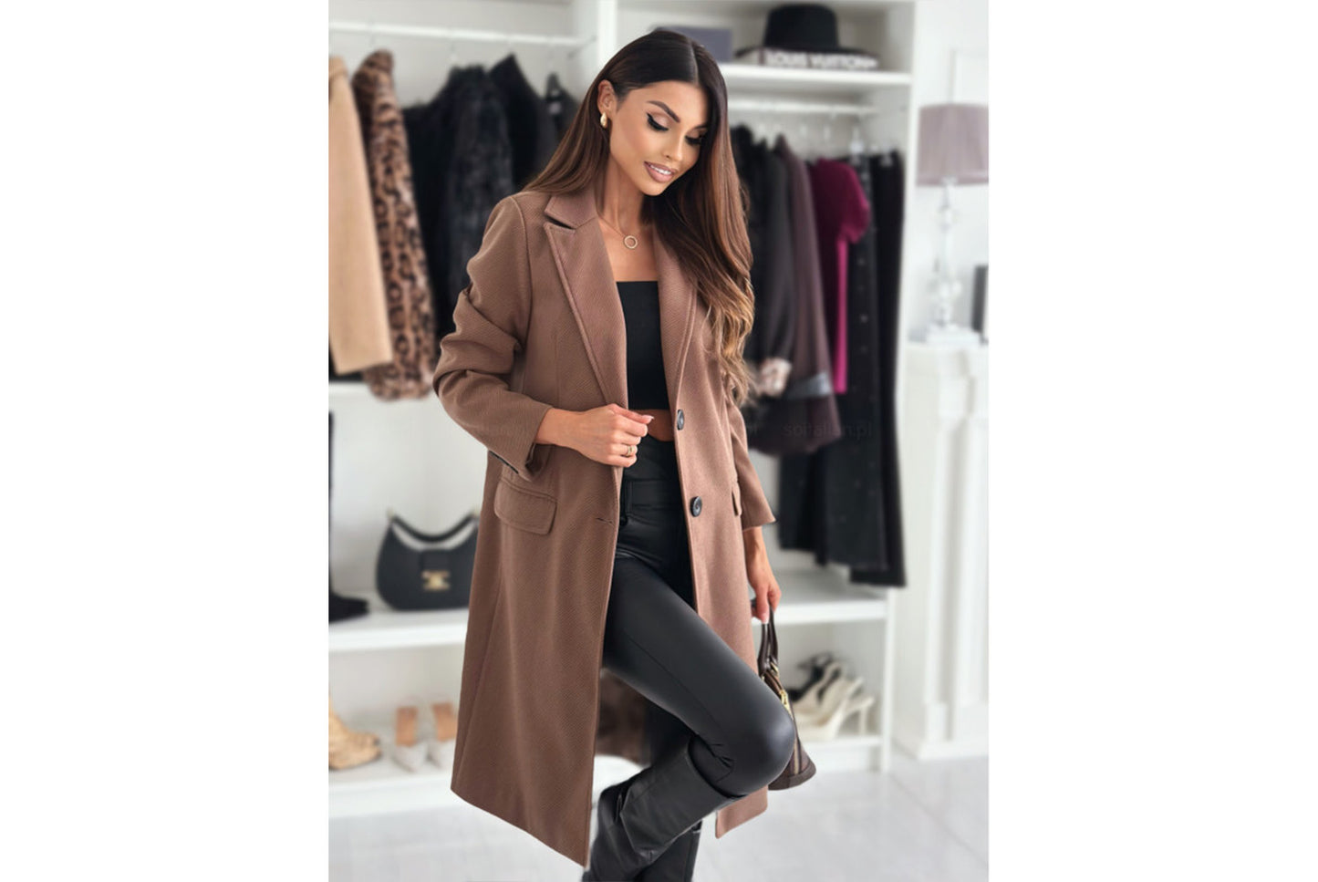 Autumn/Winter Solid Color Woolen Jacket