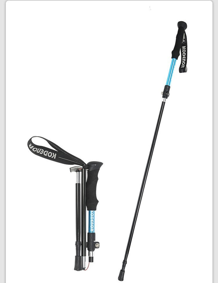 # Five-Section Folding Aluminum Alloy Hiking Poles