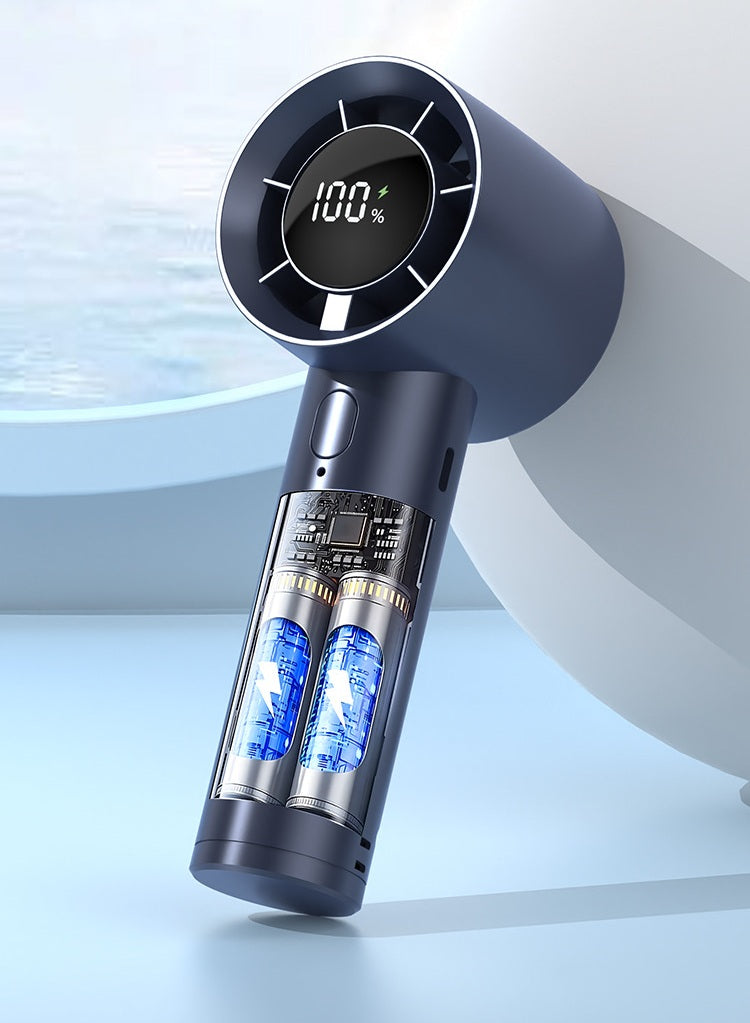 Handheld Digital Display Portable Fan