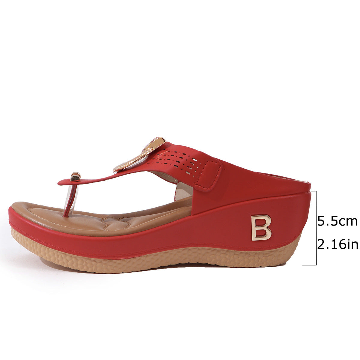 # Summer Women's Flip-Flop Wedge Sandals