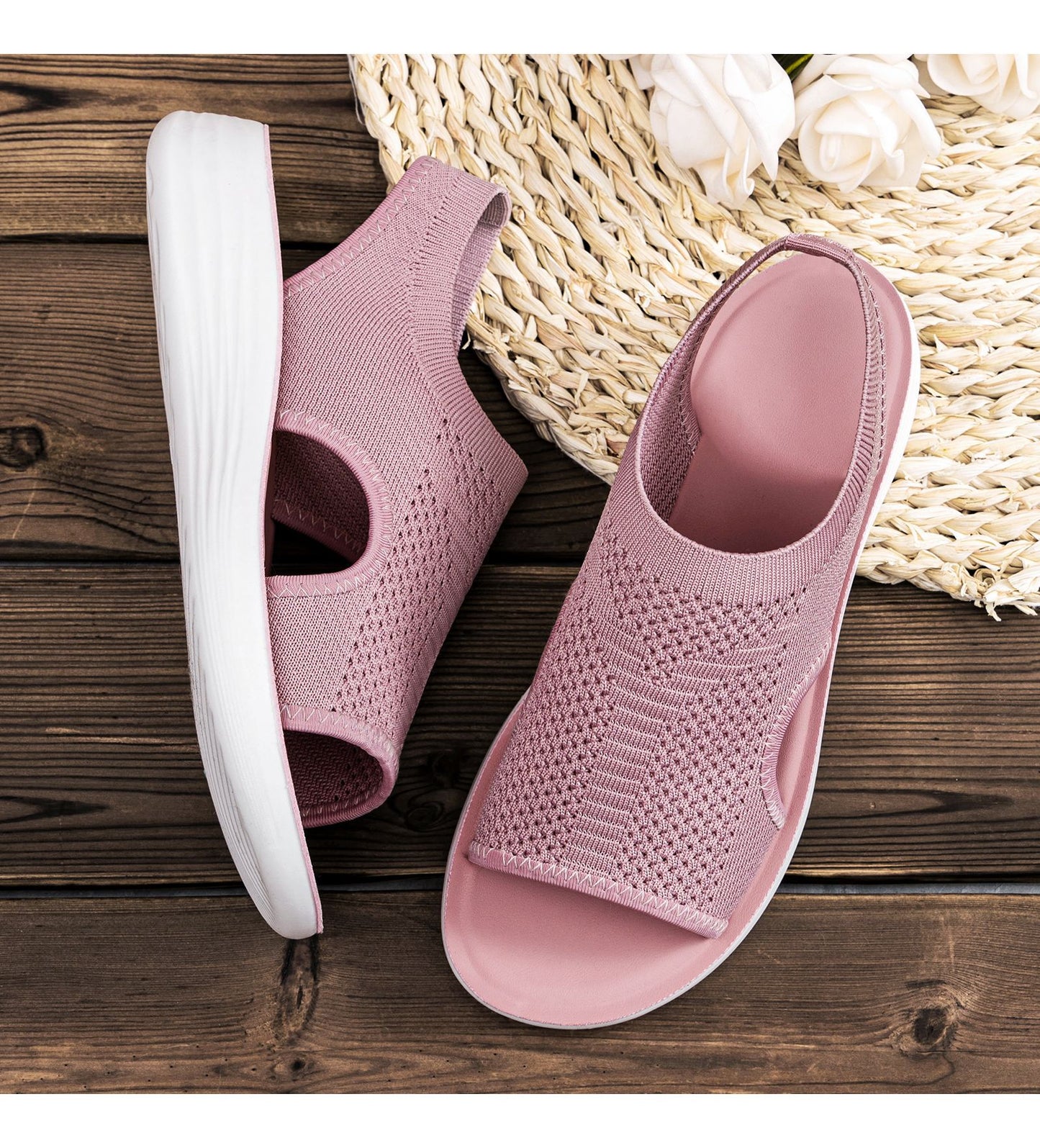 Women's Flyknit Open-Toe Beach Sandals