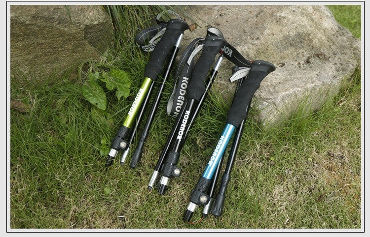 # Five-Section Folding Aluminum Alloy Hiking Poles