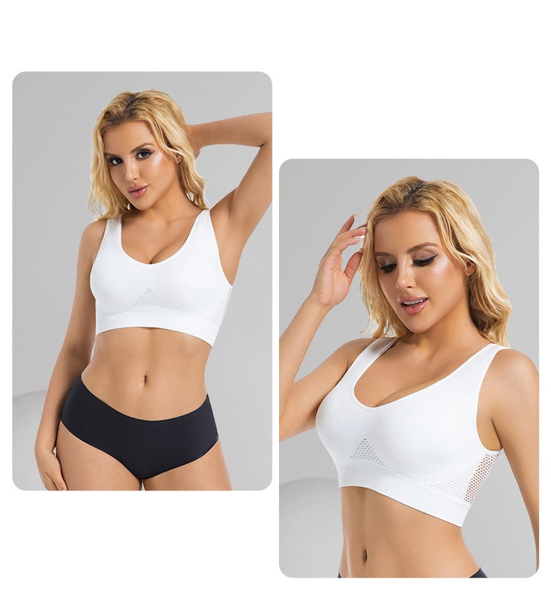 Mesh-lined Breathable Sports Bra