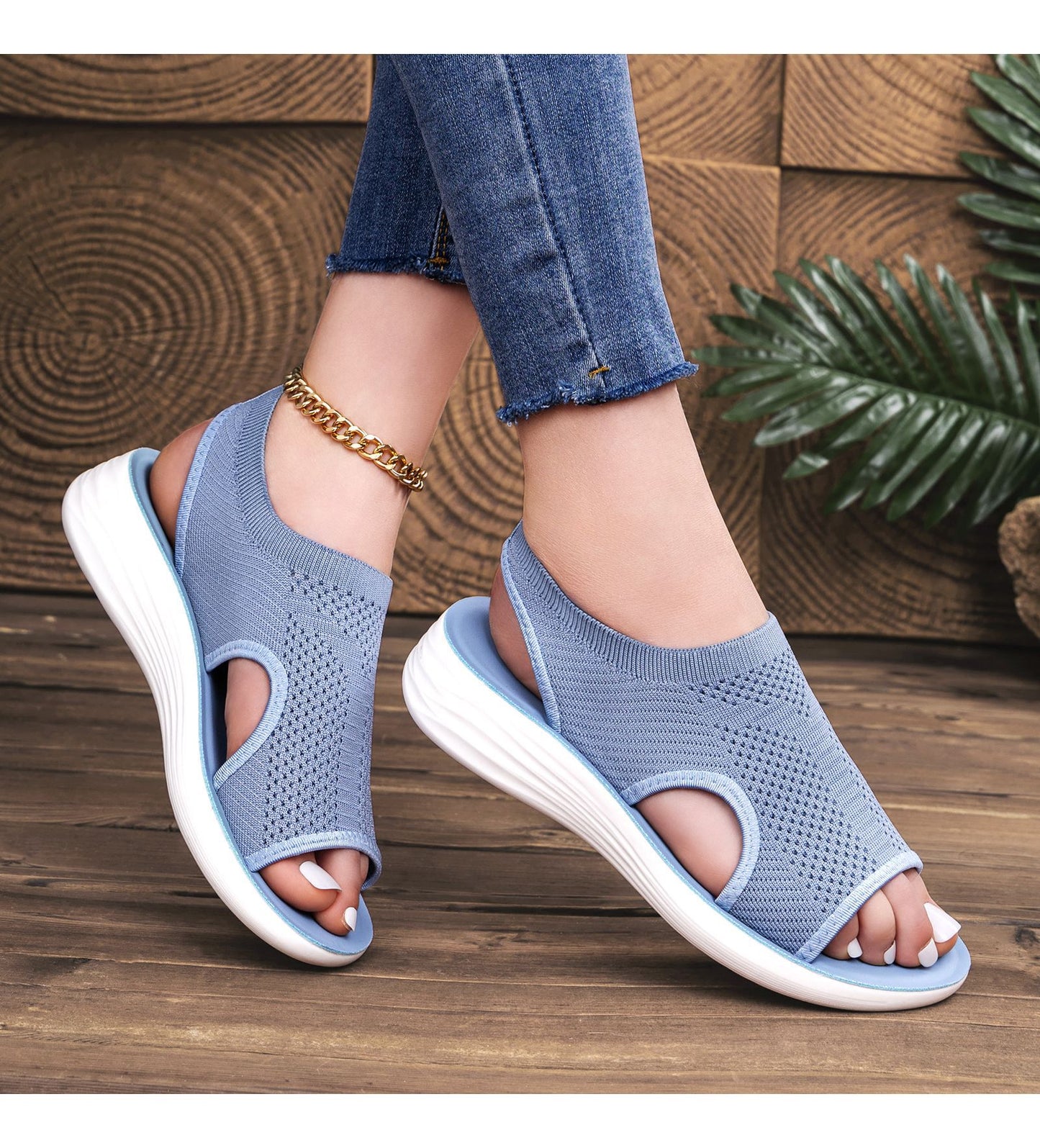 Women's Flyknit Open-Toe Beach Sandals