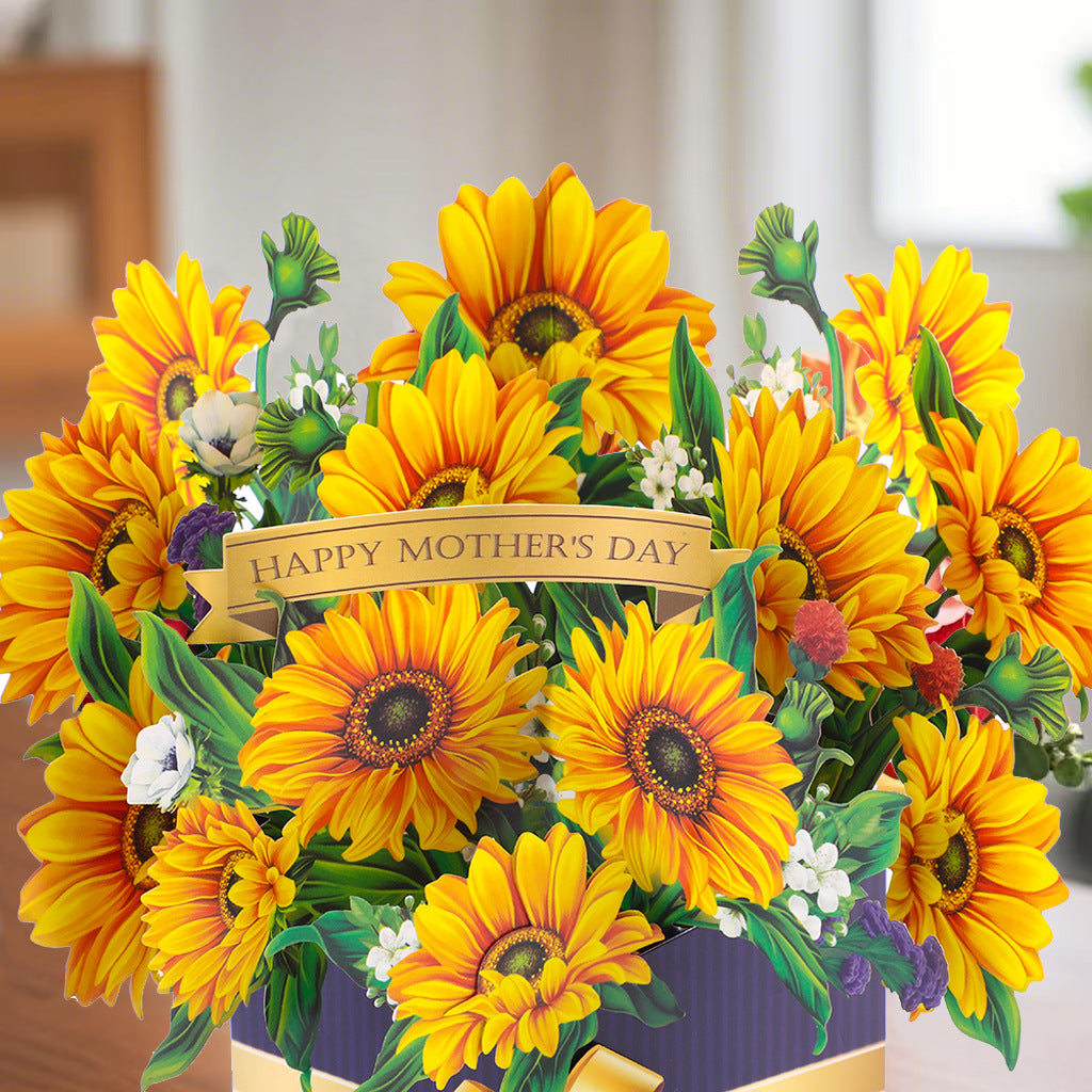 # 3D Pop-Up Flower Bouquet/Creative Greeting Card Ornament