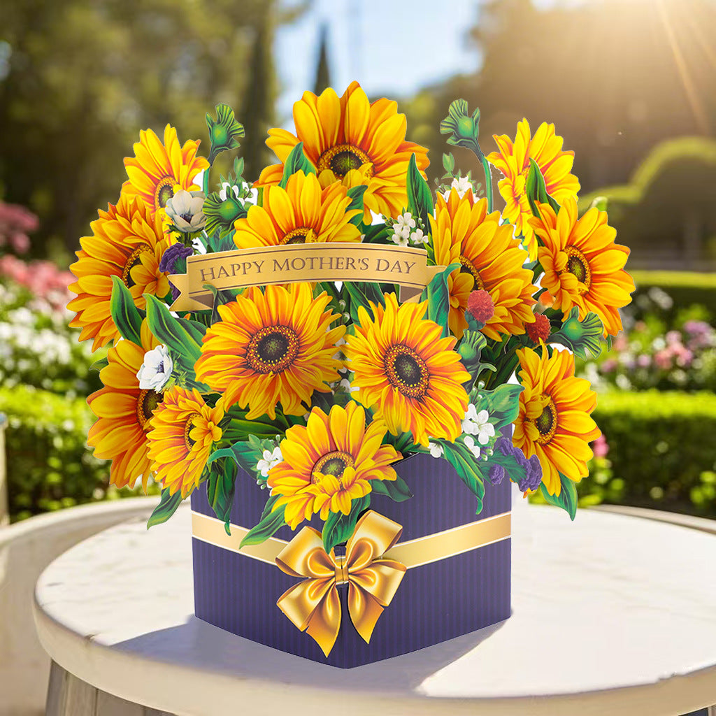 # 3D Pop-Up Flower Bouquet/Creative Greeting Card Ornament