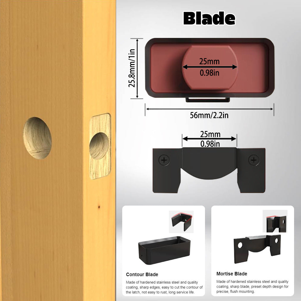 Door Latch Mortise Tool Kit