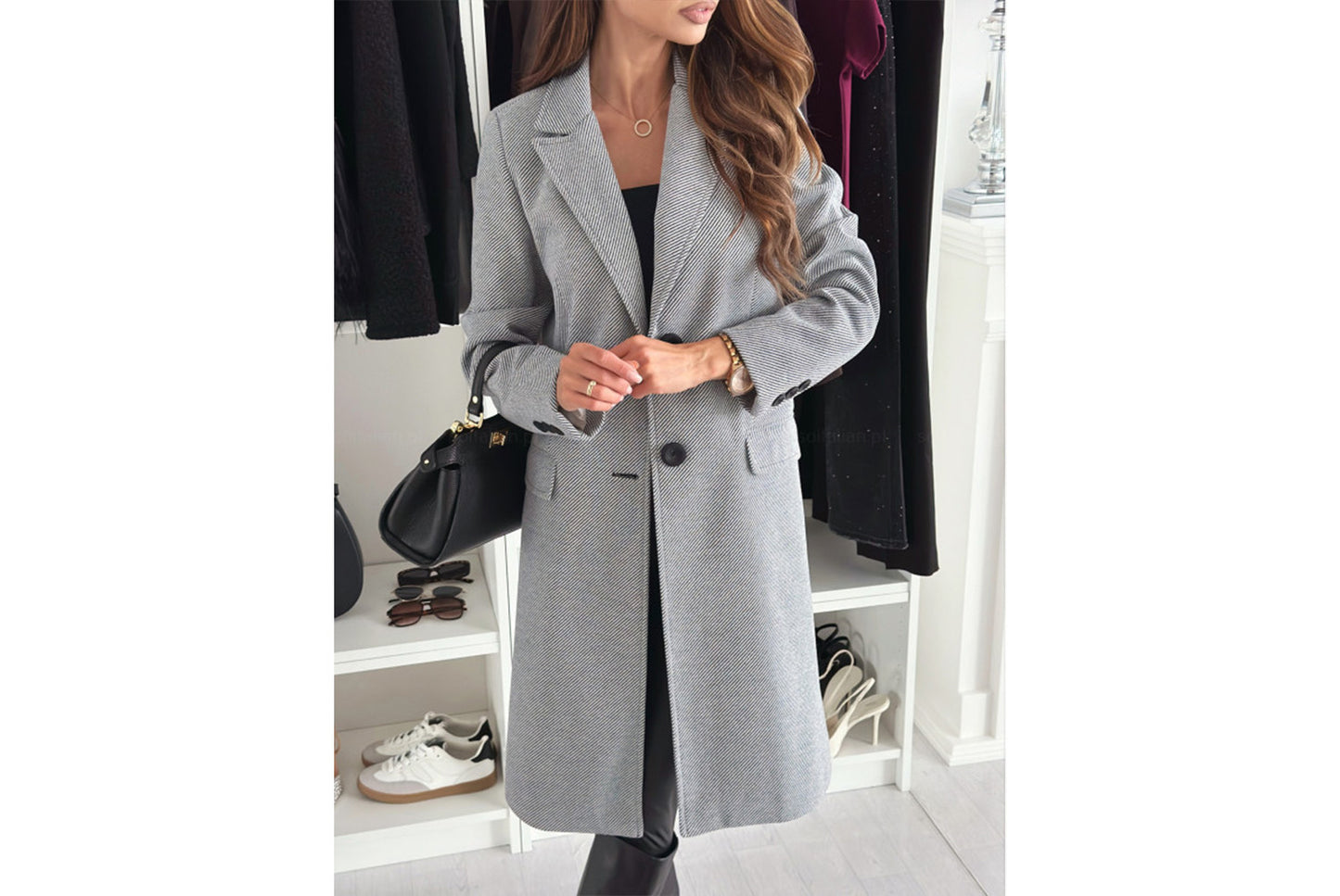 Autumn/Winter Solid Color Woolen Jacket