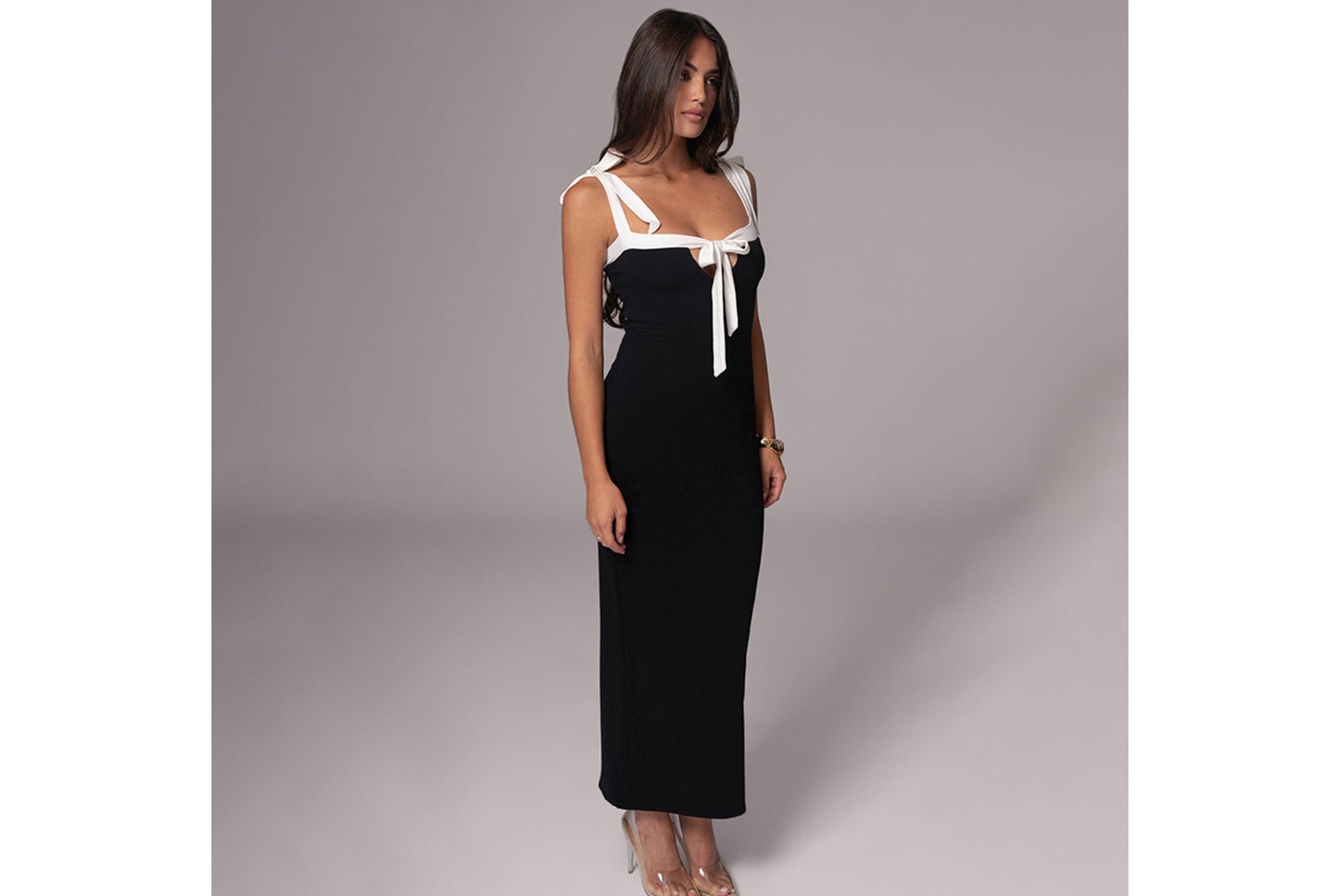 **Reversible Slim Fit Maxi Dress**