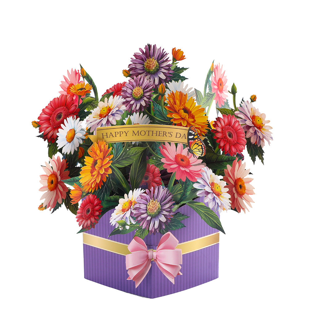 # 3D Pop-Up Flower Bouquet/Creative Greeting Card Ornament