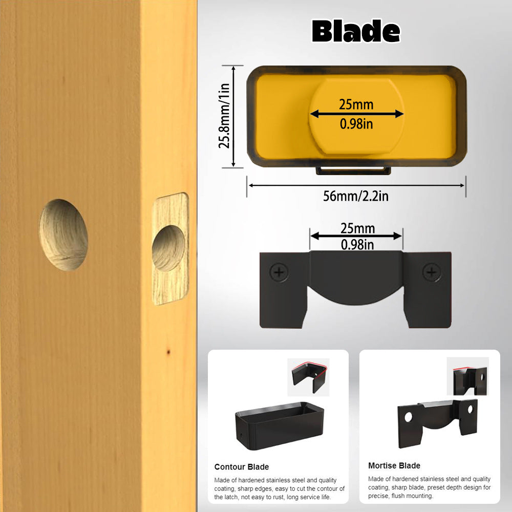 Door Latch Mortise Tool Kit