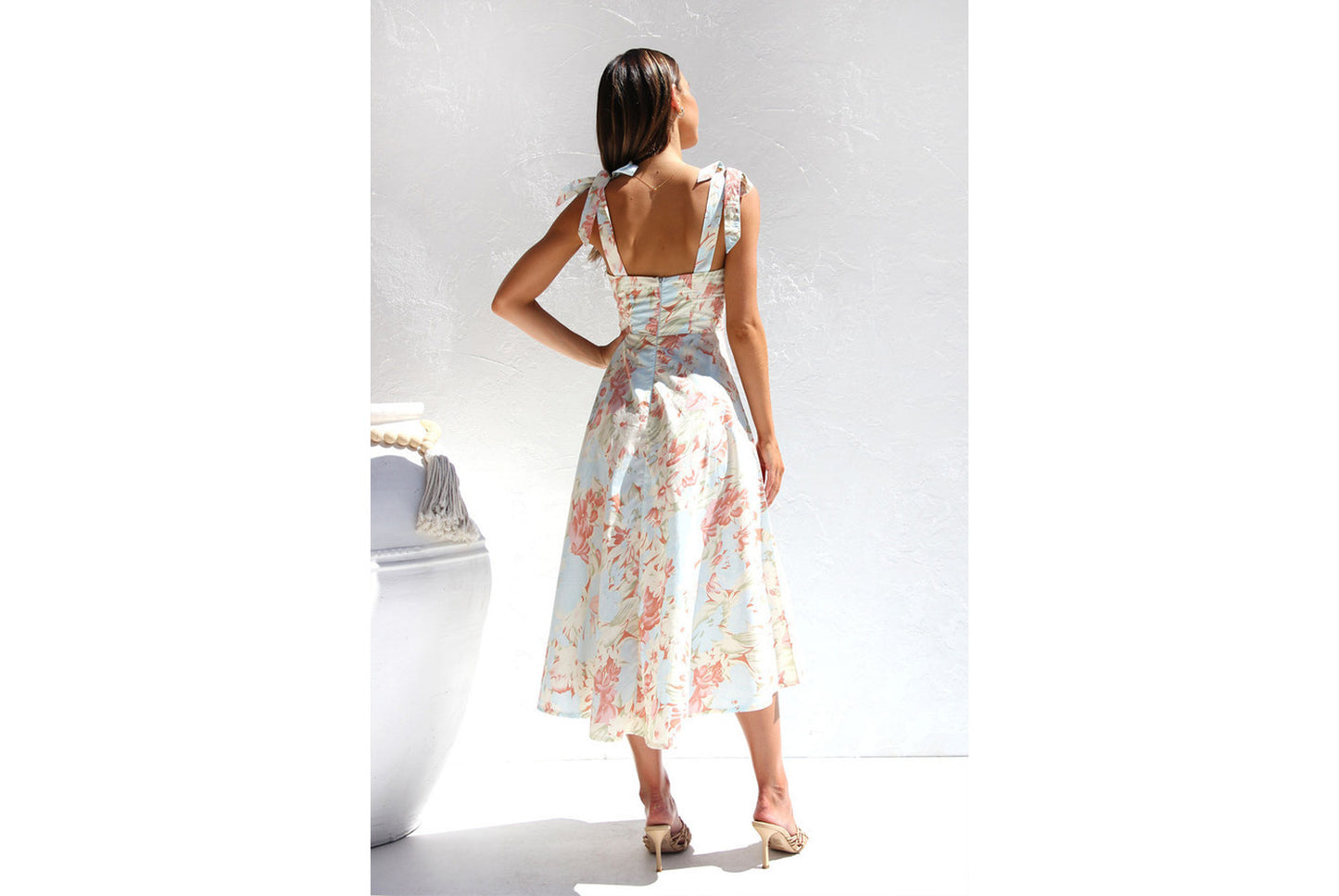 **Slipper Print Midi Dress**