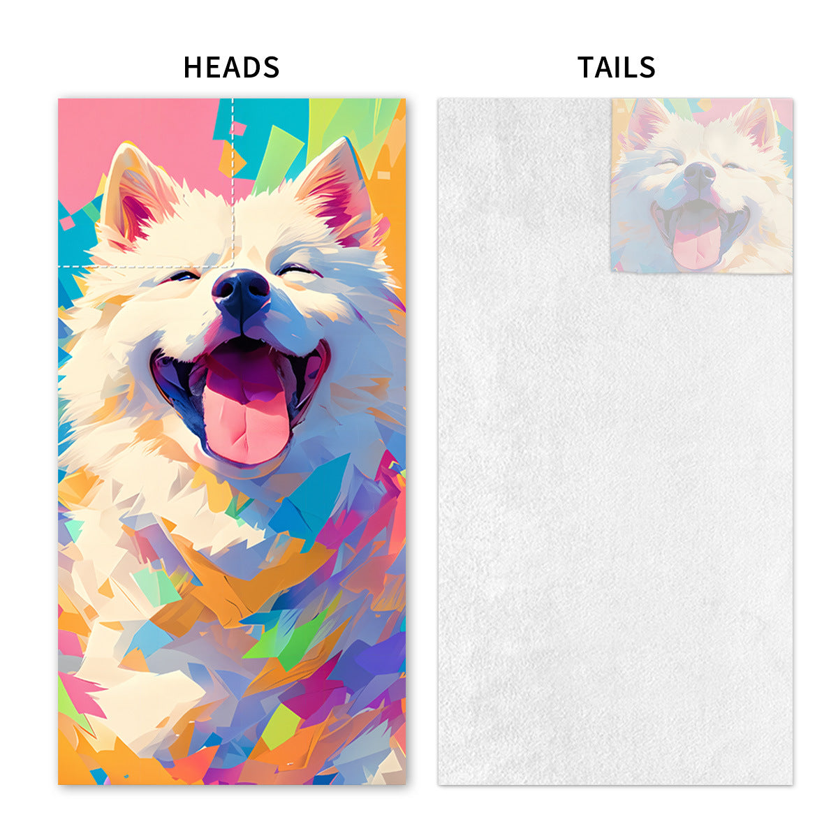 2-in-1 Foldable Printed Beach Towel