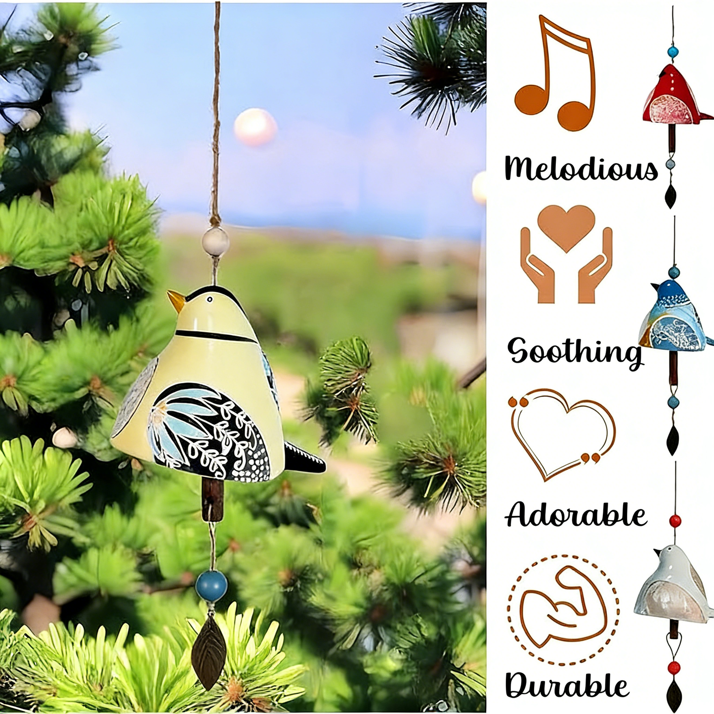 Creative Bird Wind Chime