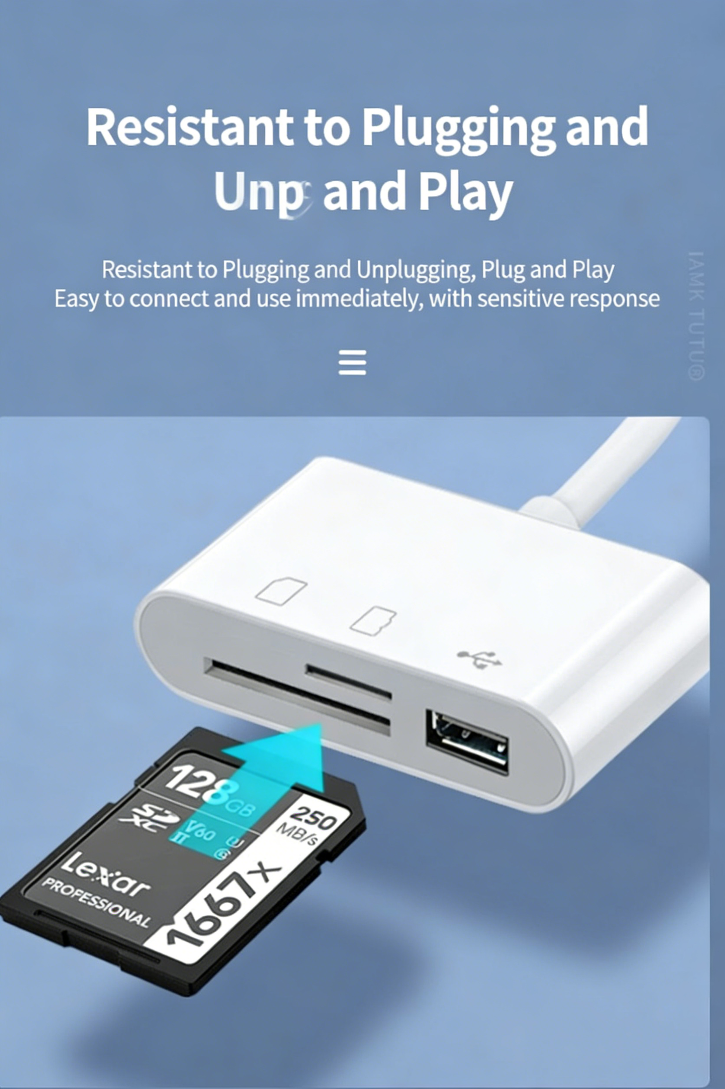 TYPE-C 3-in-1 Multifunctional Card Reader