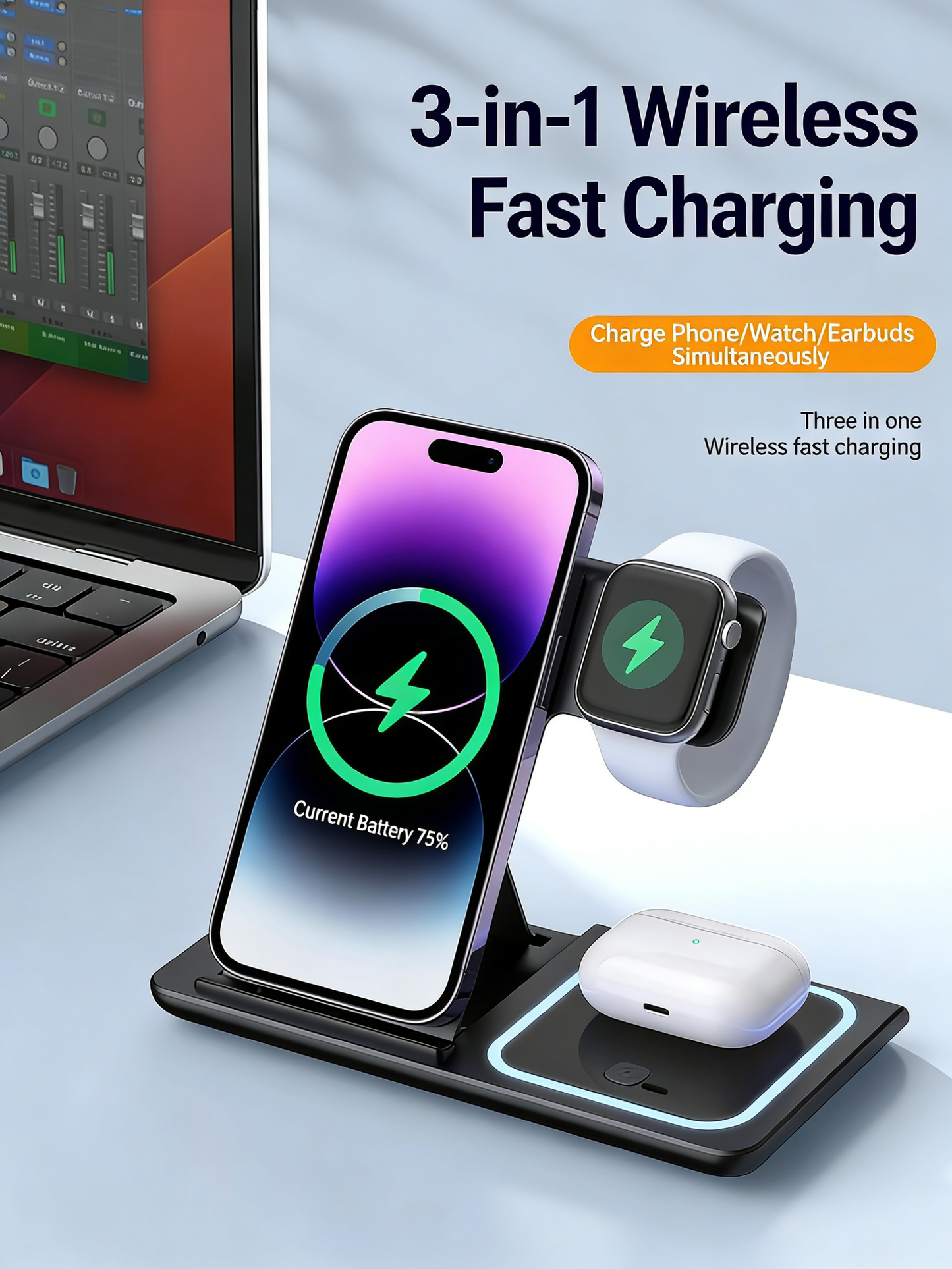 3-in-1 Wireless Charger