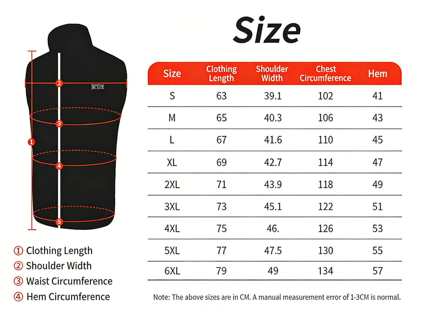 Smart USB Electric Heated Vest