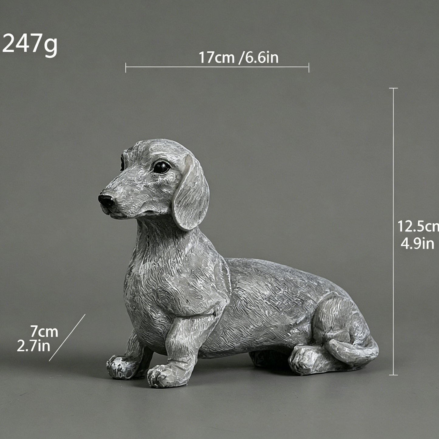 # Resin Dog-Shaped Home Decor Ornament