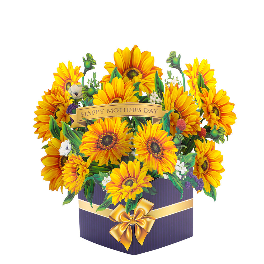 # 3D Pop-Up Flower Bouquet/Creative Greeting Card Ornament