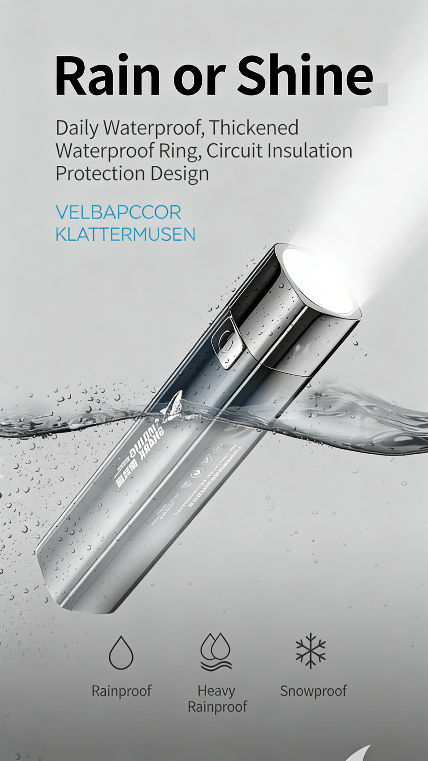 Mini High-Power USB Rechargeable Flashlight