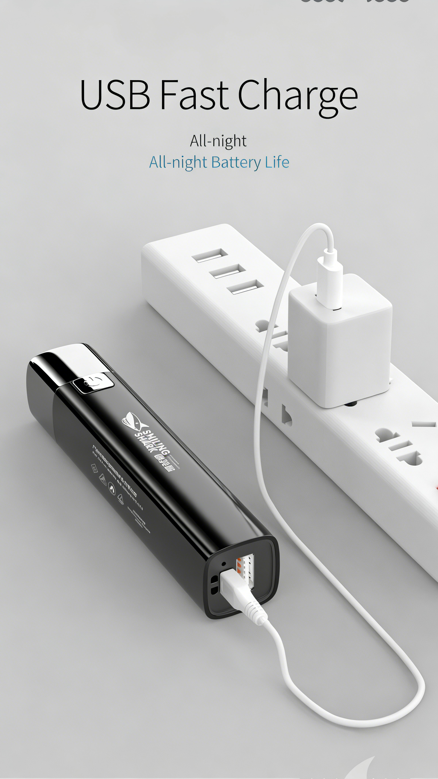 Mini High-Power USB Rechargeable Flashlight