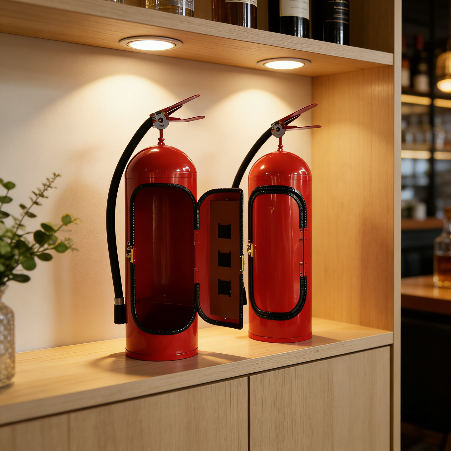 Personalized Fire Extinguisher-Shaped Mini Bar Ornament
