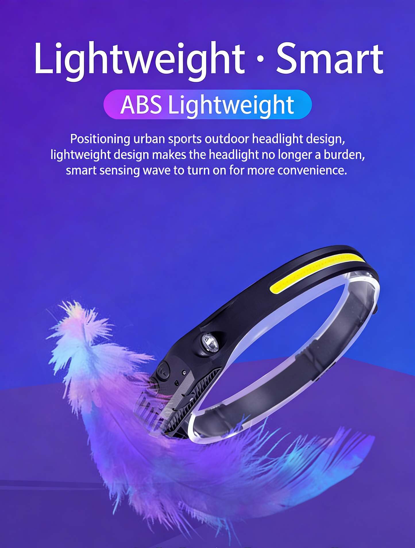 COB Silicone Sensor Headlamp