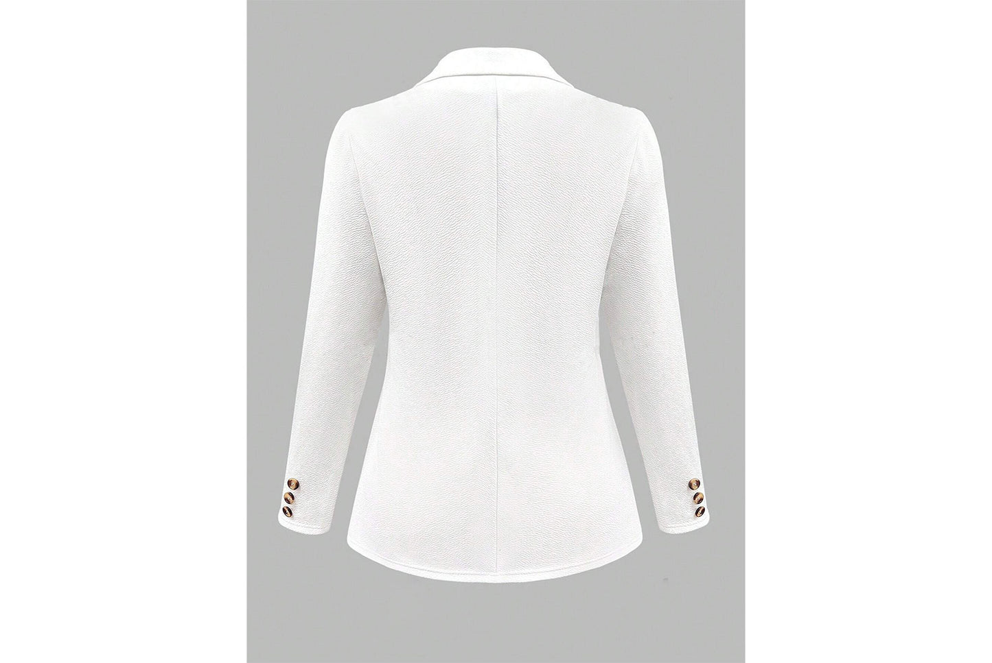 **Slim-fitting, stylish long-sleeved, button-embellished jacket**