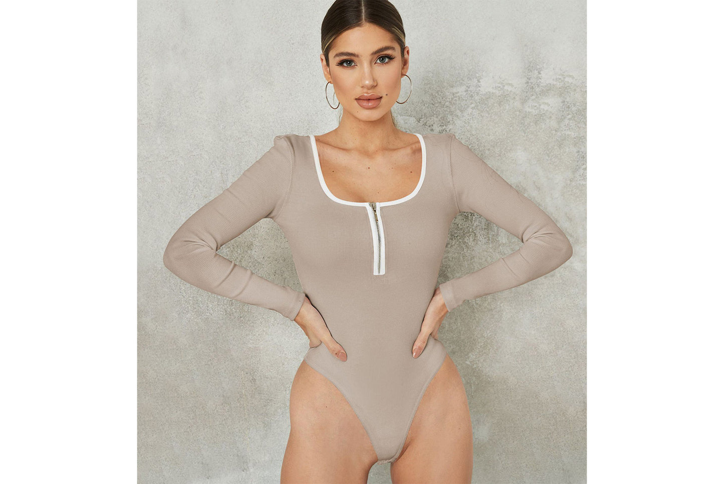 **Slim Fit Bodysuit T-shirt Long Sleeve Base Layer**