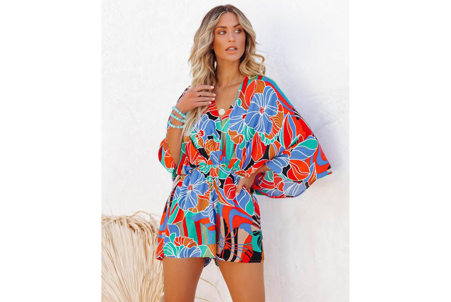 **Women's Backless Lace-Up Jumpsuit Dress**