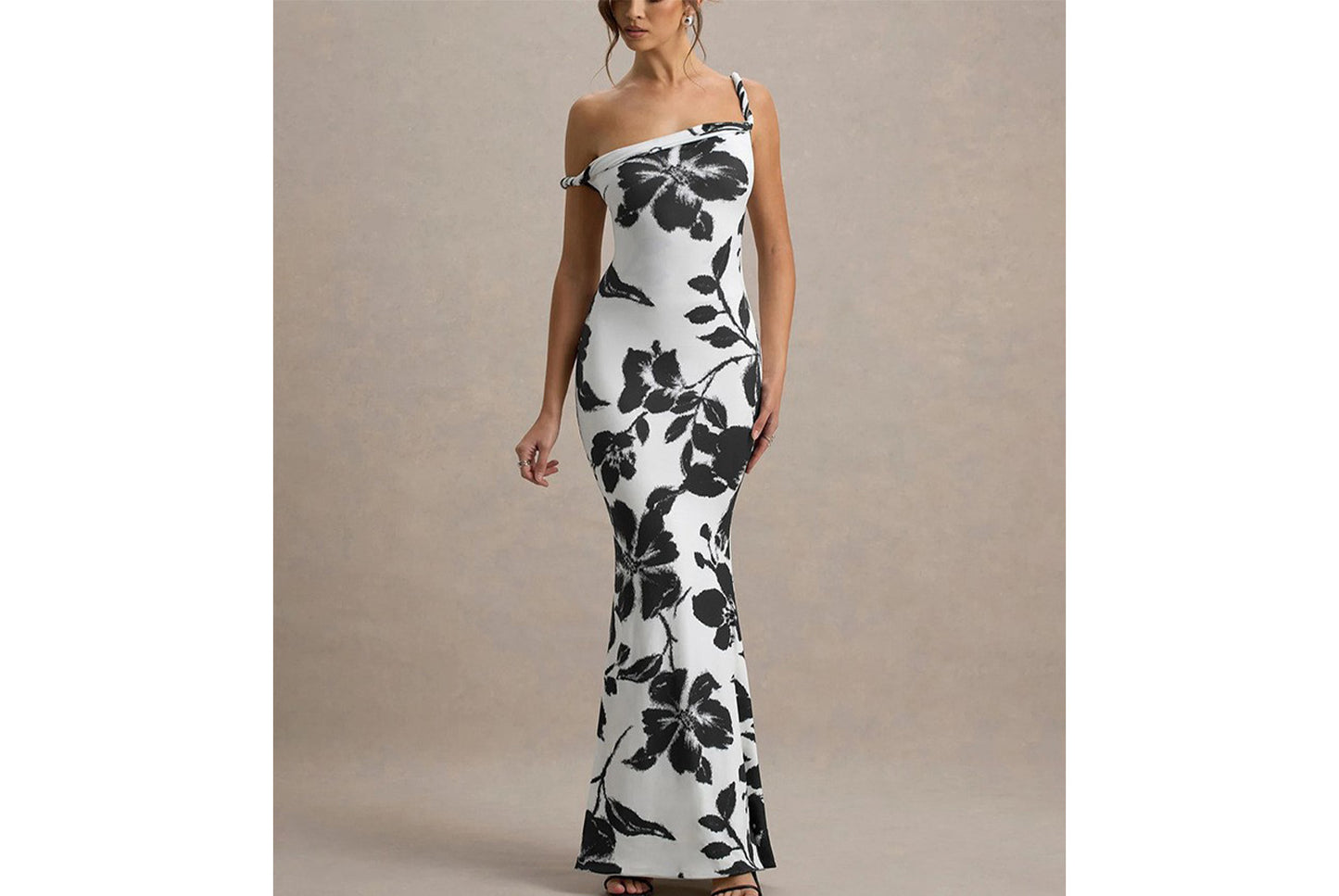 **Sexy Leopard Print Halter Backless Dress**
