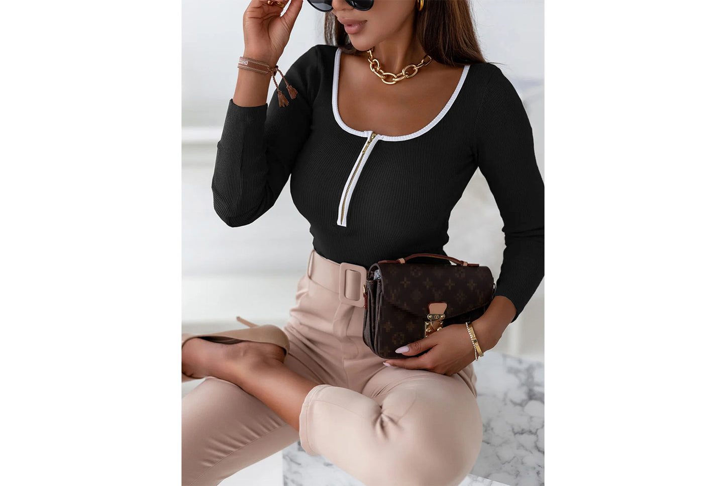 **Slim Fit Bodysuit T-shirt Long Sleeve Base Layer**