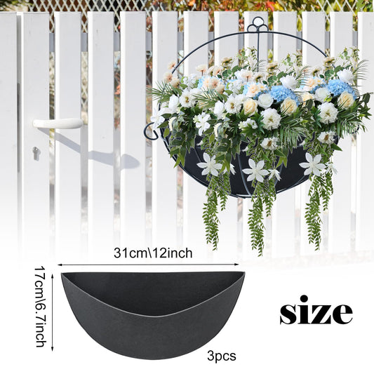# Felt Semi-Circular Flower Pot Liners