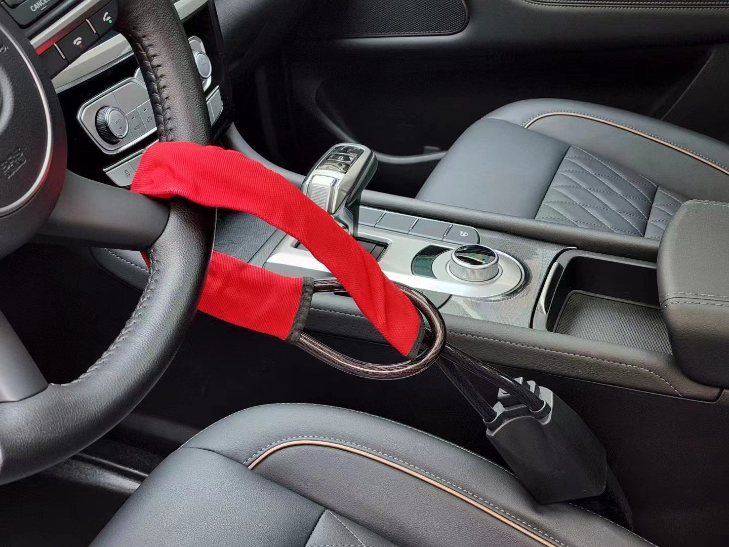 # Stainless Steel Steering Wheel Anti-theft Lock