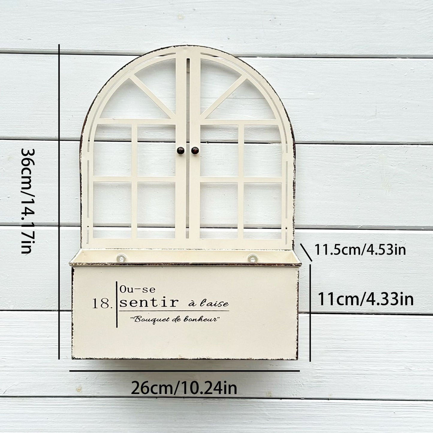 # Retro Iron Wall-Mounted Flower Pot