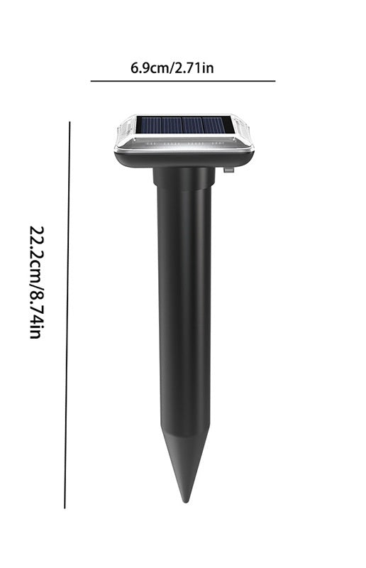 Solar-Powered Ultrasonic Rodent and Snake Repellent