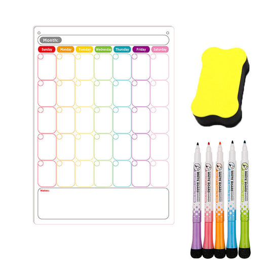 # Magnetic Erasable Calendar/Planner Set for Refrigerator