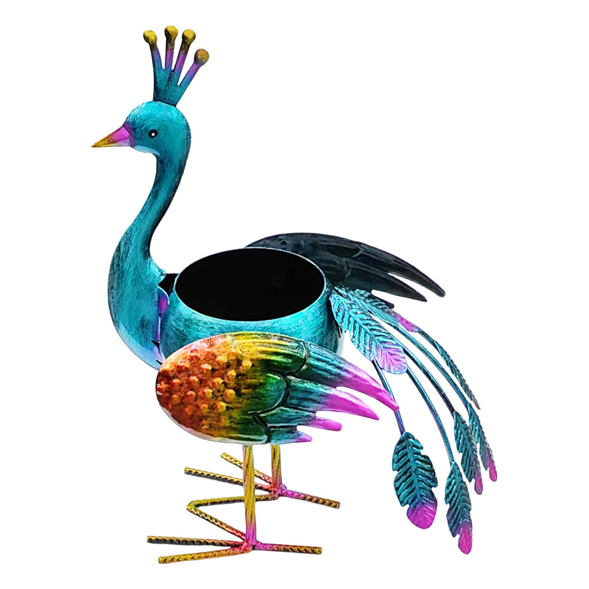 # Wrought Iron Peacock Floor Decoration