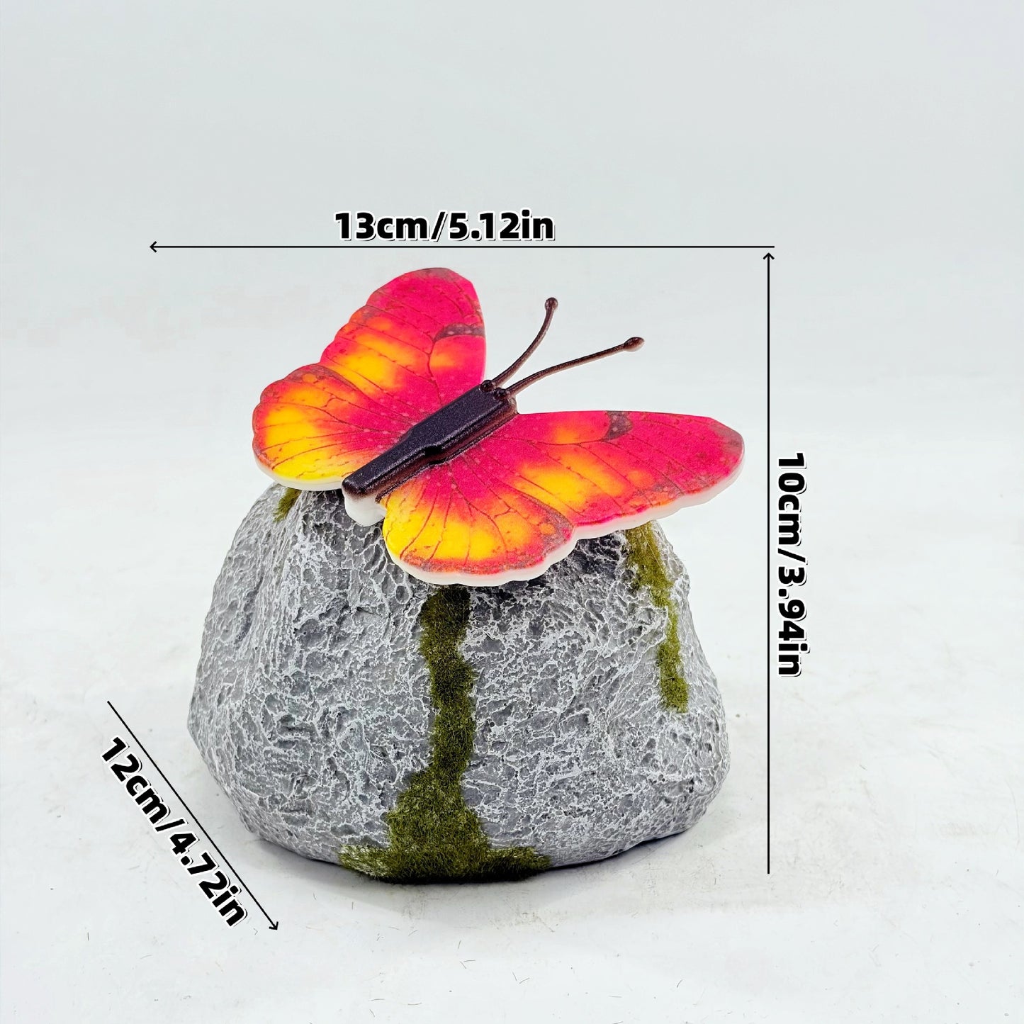 # Outdoor Butterfly-Shaped Stone Solar Lawn Light