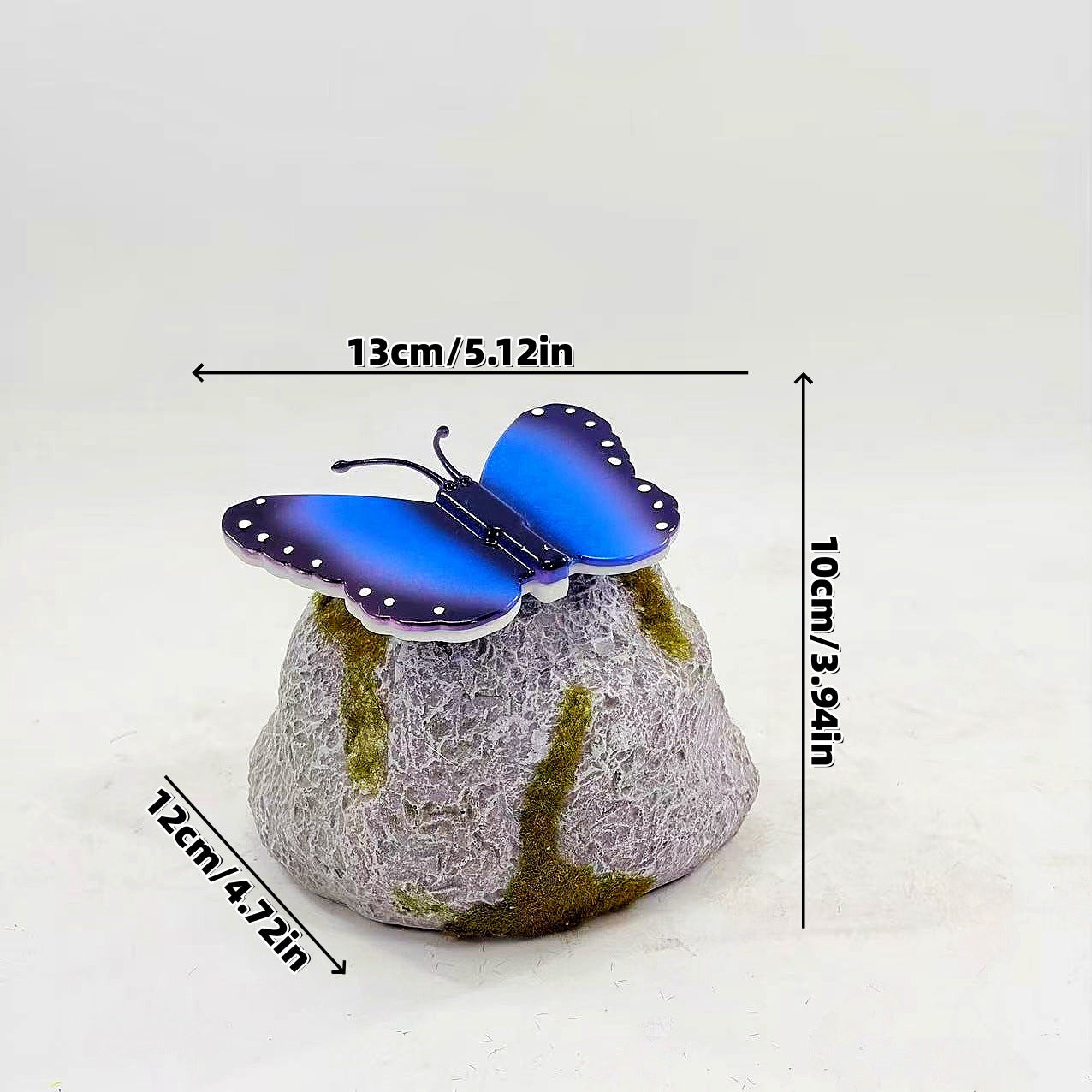 # Outdoor Butterfly-Shaped Stone Solar Lawn Light