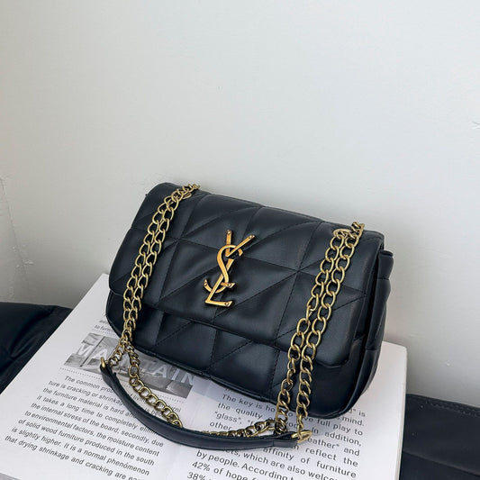 # Quilted Chain Shoulder/Crossbody Small Square Bag