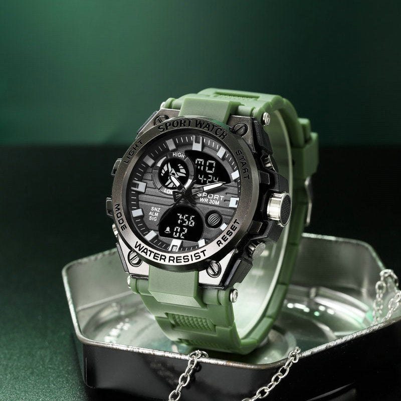 # Stylish Dual-Display Multifunctional Men's Sports Watch