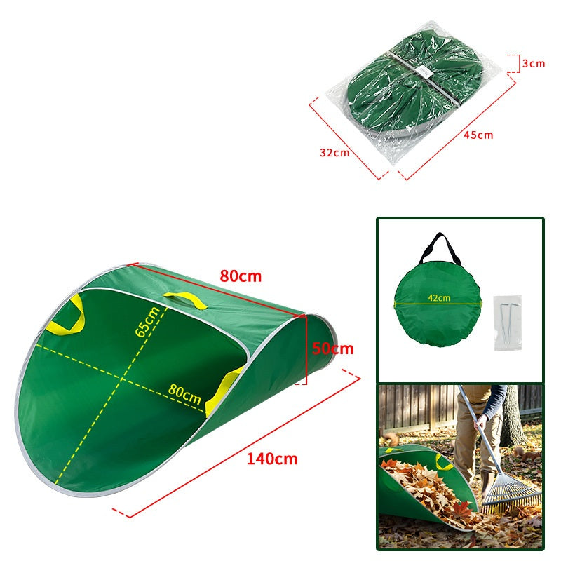 Portable Quick-Open Folding Leaf Bag