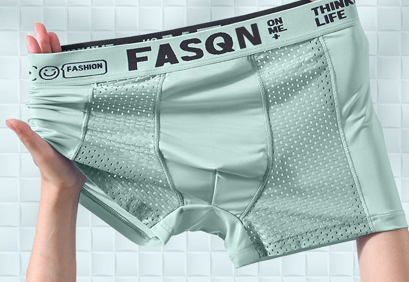 # Ice Silk Mesh Mid-Rise Men's Boxer Briefs
