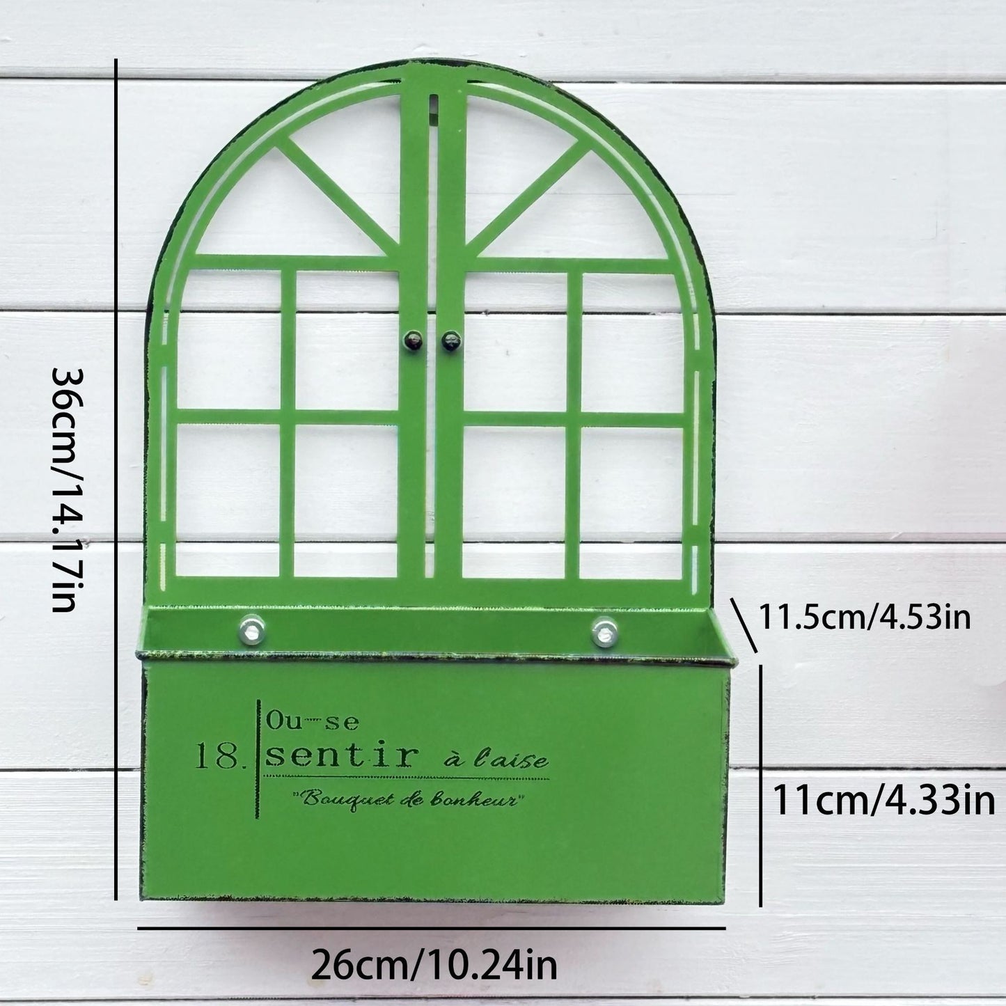 # Retro Iron Wall-Mounted Flower Pot