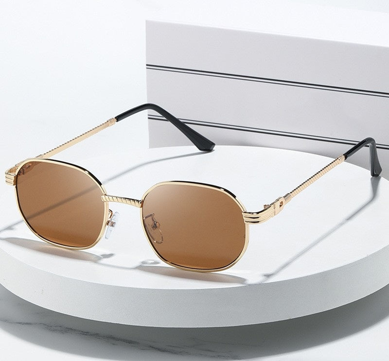 # New Metal Frame Oval Men's Sunglasses