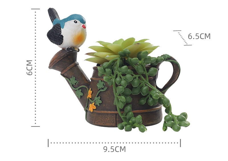 # Retro Country Style Artificial Succulent Bonsai