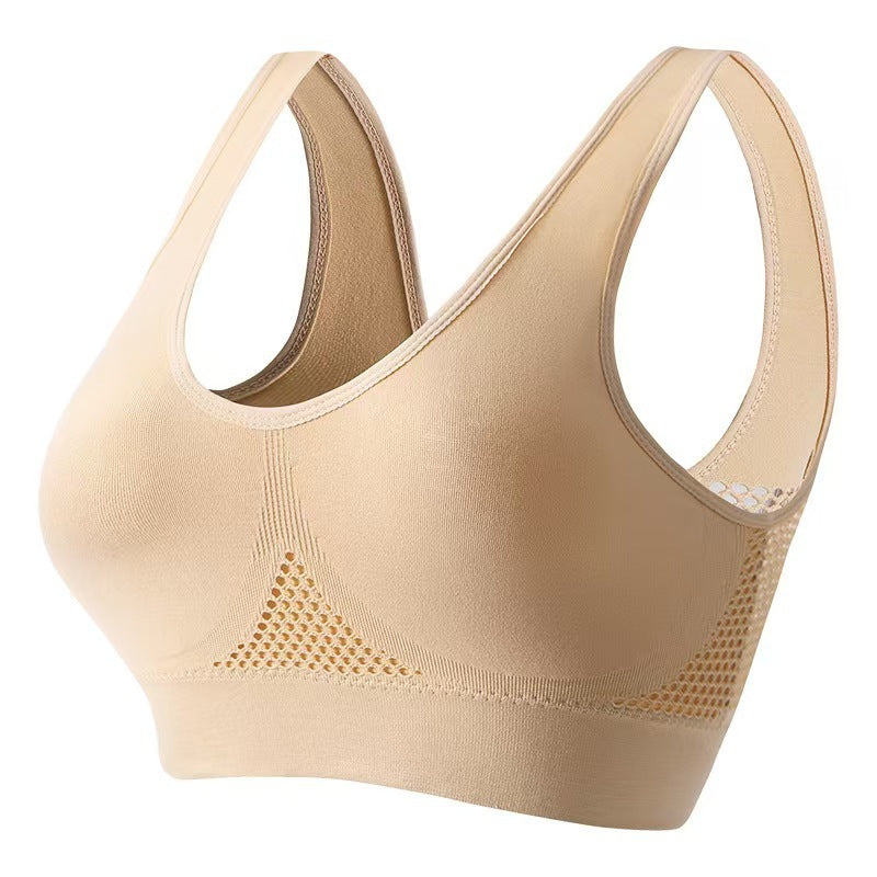 Mesh-lined Breathable Sports Bra