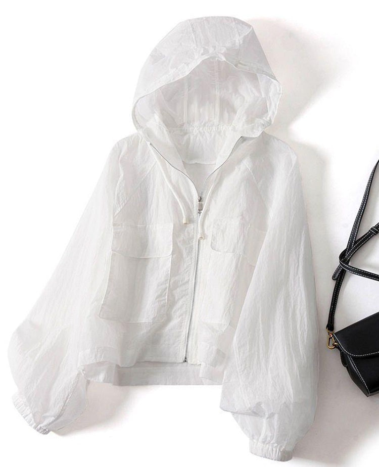 Women's Hooded Loose-fitting Thin Sun Protection Shirt